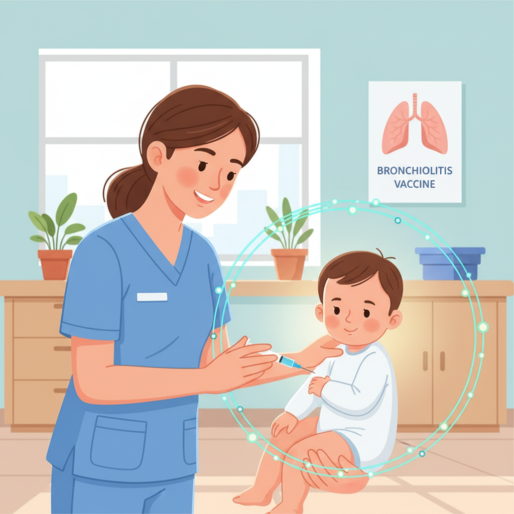Vacina contra bronquiolite: cuidado e proteção para a saúde do bebê.